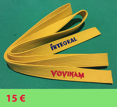 ceinture jaune Integral Vovinam